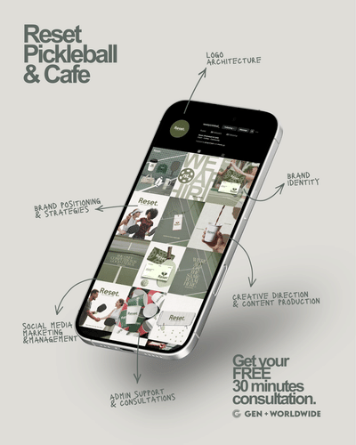 Reset Pickleball Club - Marketing