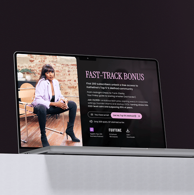Landing Page Design for Katheline, a Career Coaching Brand - Branding & Positioning