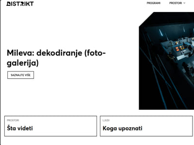 visitdistrikt.rs - Webseitengestaltung