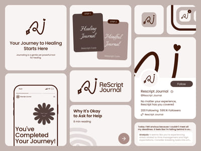 Graphic Design for Rescript Journal — Branding Creation - Identidad Gráfica