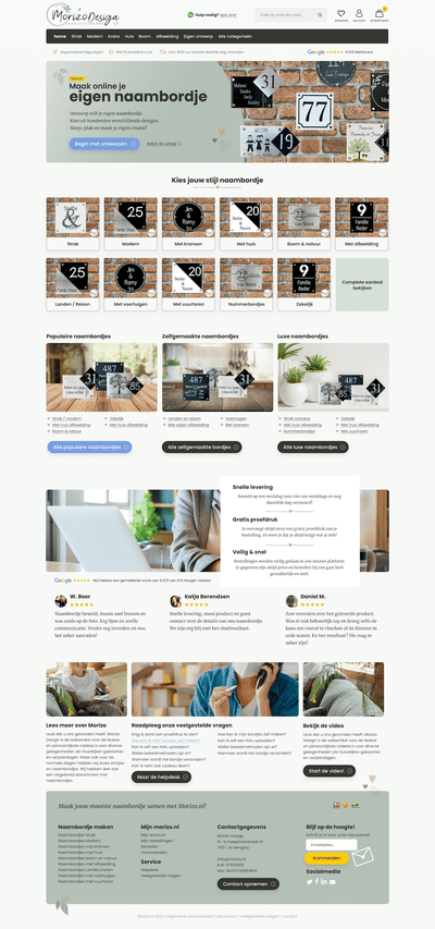 Morizo Shopware webshop - E-commerce