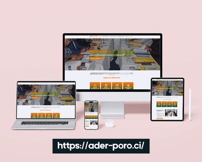 Création du site web officiel de l’ADER – Région du Poro - Création de site internet