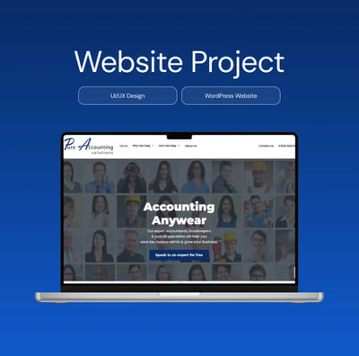 Pure Accounting Solutions – SEO & Website Rebuild - Website Creation