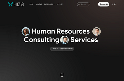 Human resourses UX web design - Webseitengestaltung