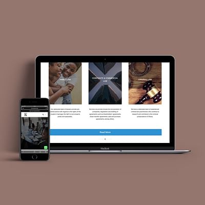 Website Design for a Law firm - Branding y posicionamiento de marca