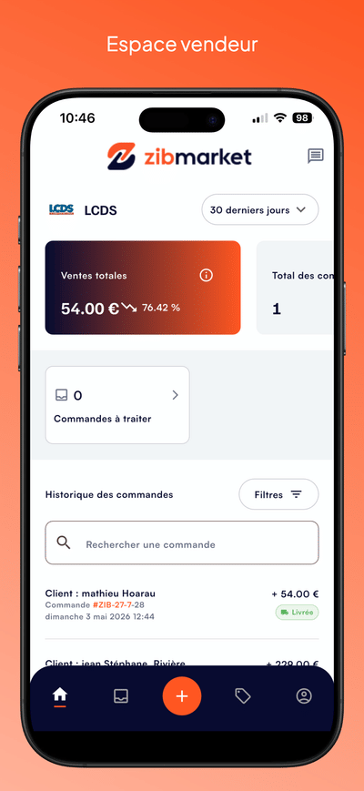 Zibmarket — La marketplace mobile des commerçants réunionnais - App móvil