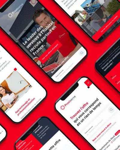 Groupe Proxiserve: conception et maintenance site web RH - E-commerce