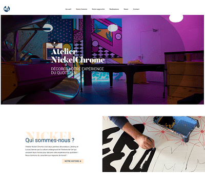 Atelier Nickel Chrome - Site vitrine - Création de site internet