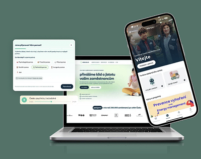 Web für das größte Assistenzzentrum in Tschechien - Graphic Design