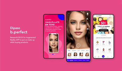 UX/UI App de Realidad aumentada para Belleza - Web Application