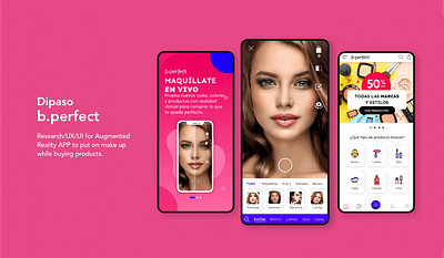 UX/UI App de Realidad aumentada para Belleza - Applicazione web