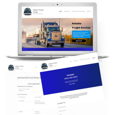Vision Truck Lines - Website - Webseitengestaltung