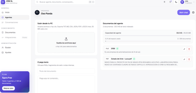 Creación de Plataforma RAG (Agentes IA Documentales) para PYMES - Inteligencia Artificial