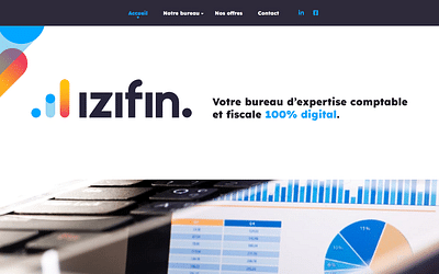Site d'Izifin - Création de site internet