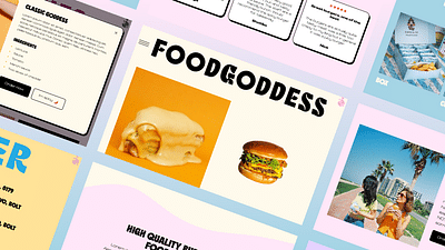 Creative website for restaurant chain - Grafikdesign