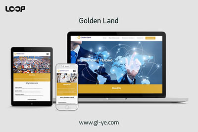 Website design for Golden Land company - Webseitengestaltung