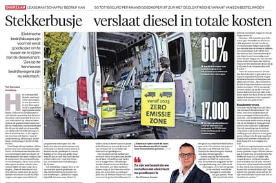 Elektrische bestelbussen goedkoper dan diesel - Public Relations (PR)