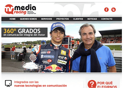 Diseño de páginas web Media Racing - Graphic Design