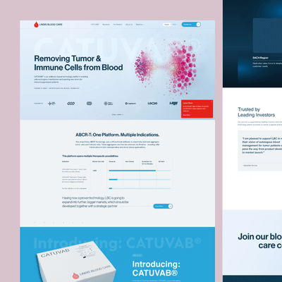 Lindis Bloodcare: Website - Image de marque & branding