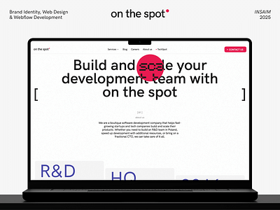 Website design for OnTheSpot - Ergonomie (UX/UI)