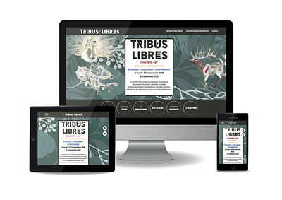 Site internet Festival Tribus Libres - Photography