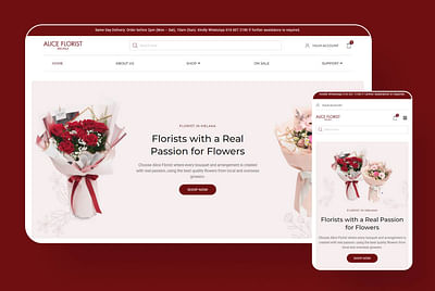 Web Revamping for Alice Florist Malaysia - E-commerce