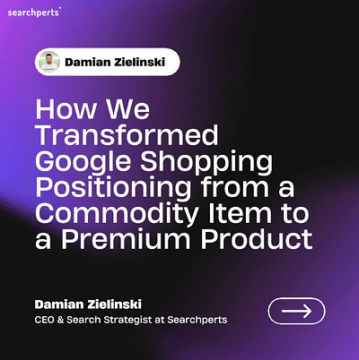 Positioning from Commodity to Premium Product - Onlinewerbung