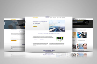Professionelle WordPress-Webseite für Logistik - Création de site internet