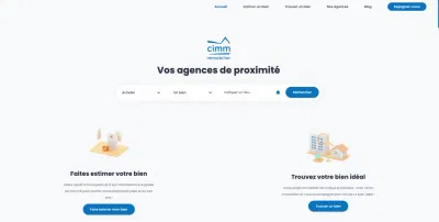 Cimm Immobilier Website and Extranet Redesign - Ergonomie (UX/UI)