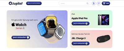 Jupiter 247 Neukonzeption - E-commerce