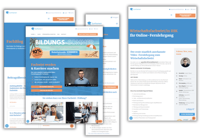 🧠Website für den Online-Fernlehrgang - Création de site internet