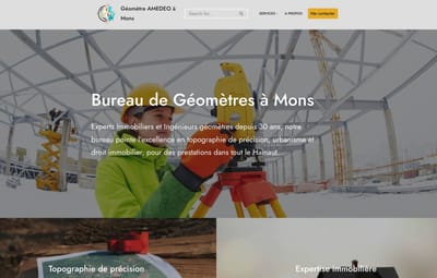 Site de géomètres - Création de site internet