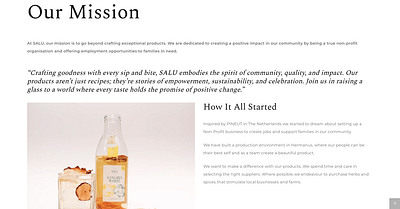 Website Design - Beverage Company - Création de site internet