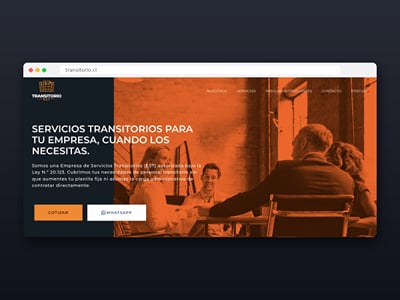 Transitorio EST: sitio web y Google Ads B2B para captar empresas - Website Creation
