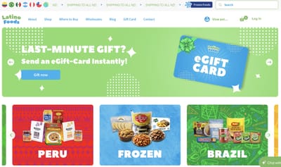 Latino Foods NZ - Webseitengestaltung