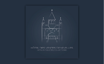 Création du logo Hôtel des ventes de Nivelles - Identité Graphique