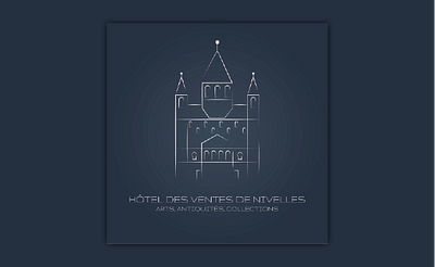 Création du logo Hôtel des ventes de Nivelles - Grafische Identität