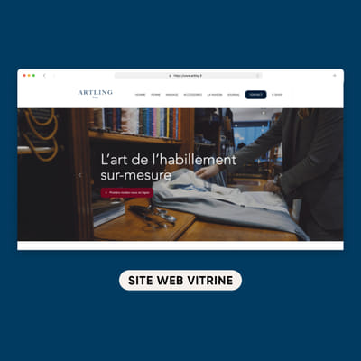 ARTLING | Site internet | Shopify - Website Administratie