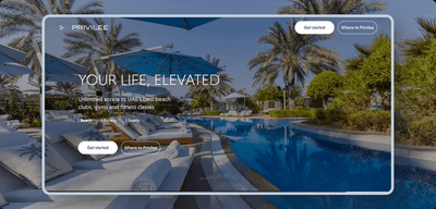 Privilee – Redesigning the Digital Experience - Website Creation