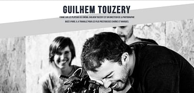 Guilhem Touzery - Site vitrine - Creazione di siti web