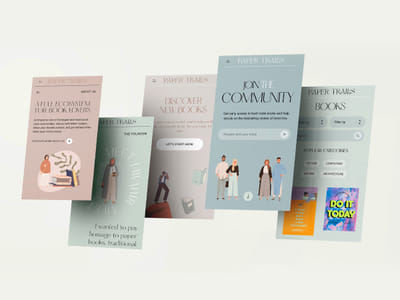 Paper Trails Book Club - Website - E-commerce