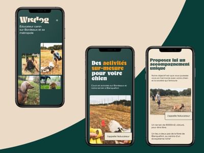 Wisdog - Site internet pour éducateur canin - Webseitengestaltung