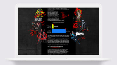 Amazon Prime Video The Boys Microsite - Website Creatie