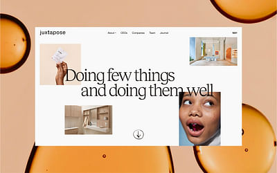Juxtapose Website - Création de site internet