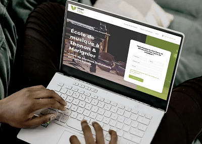Création de landing page pour Véran Musique - Création de site internet
