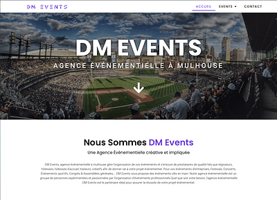 Site internet DM Events - Stratégie digitale