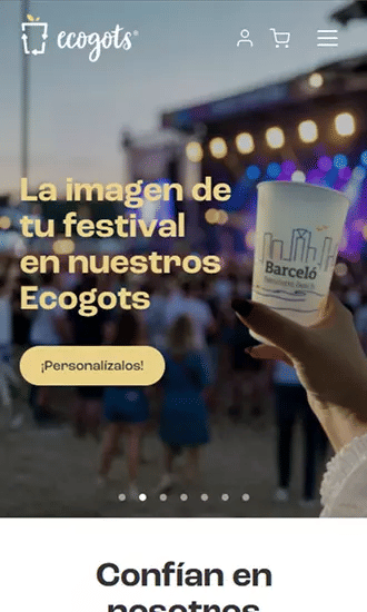 Web y marketing digital integral para Ecogots - Webseitengestaltung