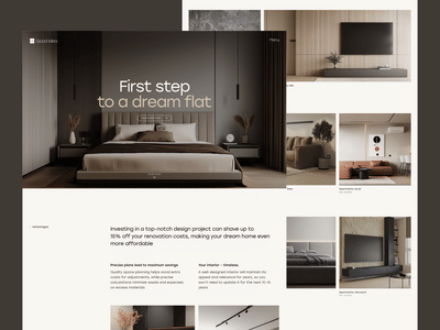 UX/UI Design | Startup Website Design | GoodIdea Interior Studio - Website Creation