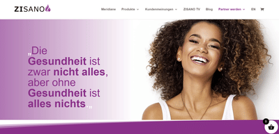 Moderne Webseitenerstellung für Zisano.at im Gesundheitsbereich - Webseitengestaltung