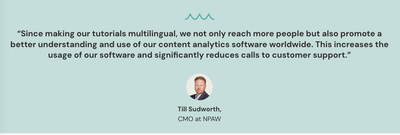 Video analytics firm reduces support requests by 60% - Videoproduktion